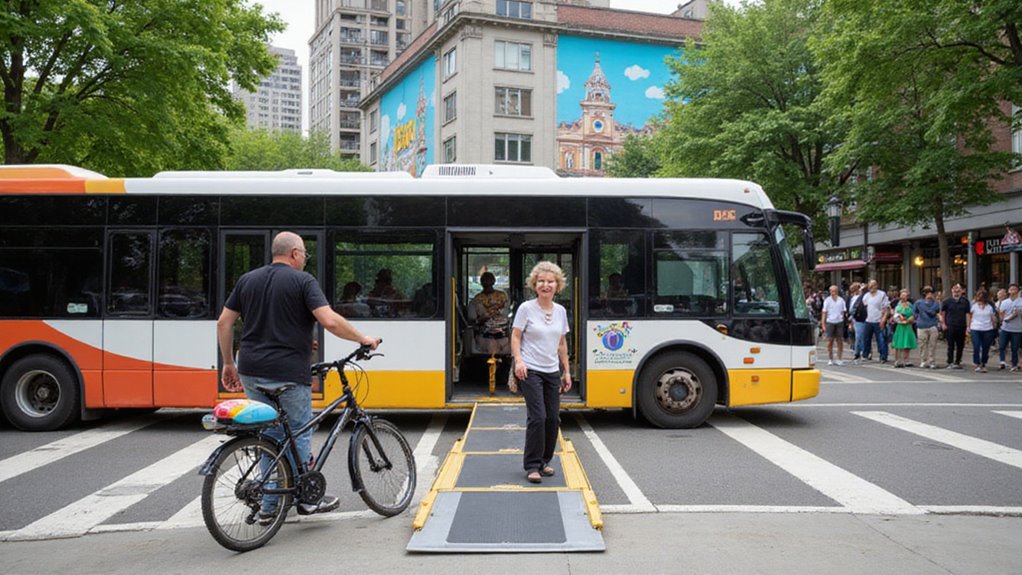 różnice w dostępie do transportu publicznego