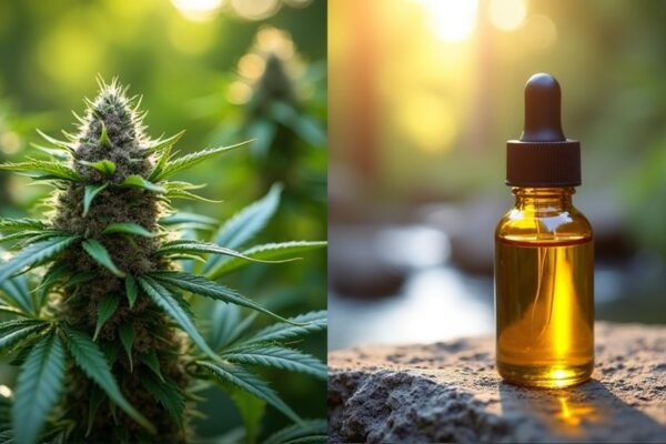 porównanie THC i CBD